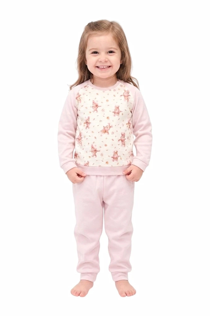 Babygrow em Malha Cardado Aconchego — Rosa Claro